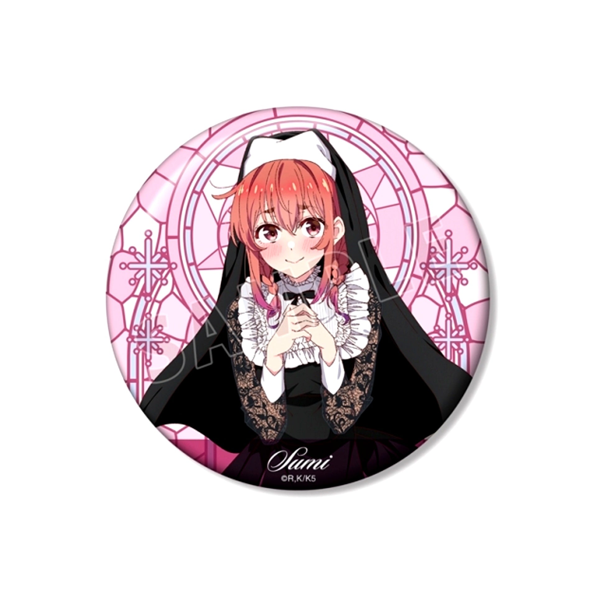 TV Anime Rent-a-Girlfriend Newly Drawn Sumi Sakurasawa Sister ver. 100mm Can Badge (Animate Advance Sale) [NEW]