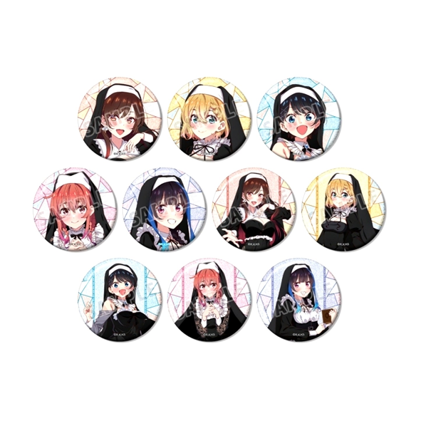 TV Anime "Rent-a-Girlfriend" Newly Drawn Sister ver. Trading Glitter Can Badge (with Animate Bonus) (Animate Limited) [NEW]