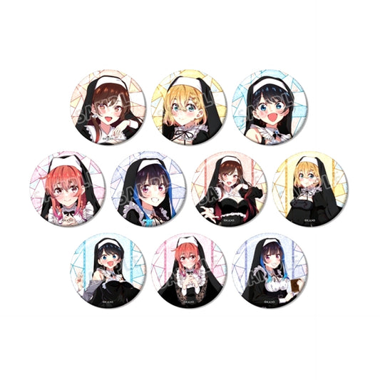 TV Anime "Rent-a-Girlfriend" Newly Drawn Sister ver. Trading Glitter Can Badge (with Animate Bonus) (Animate Limited) [NEW]