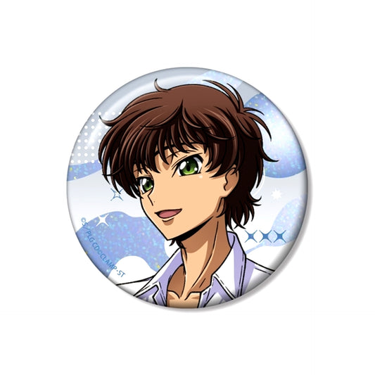 Code Geass: Lelouch of the Rebellion Newly Drawn Suzaku A Night Sea ver. 75mm Hologram Can Badge [NEW]