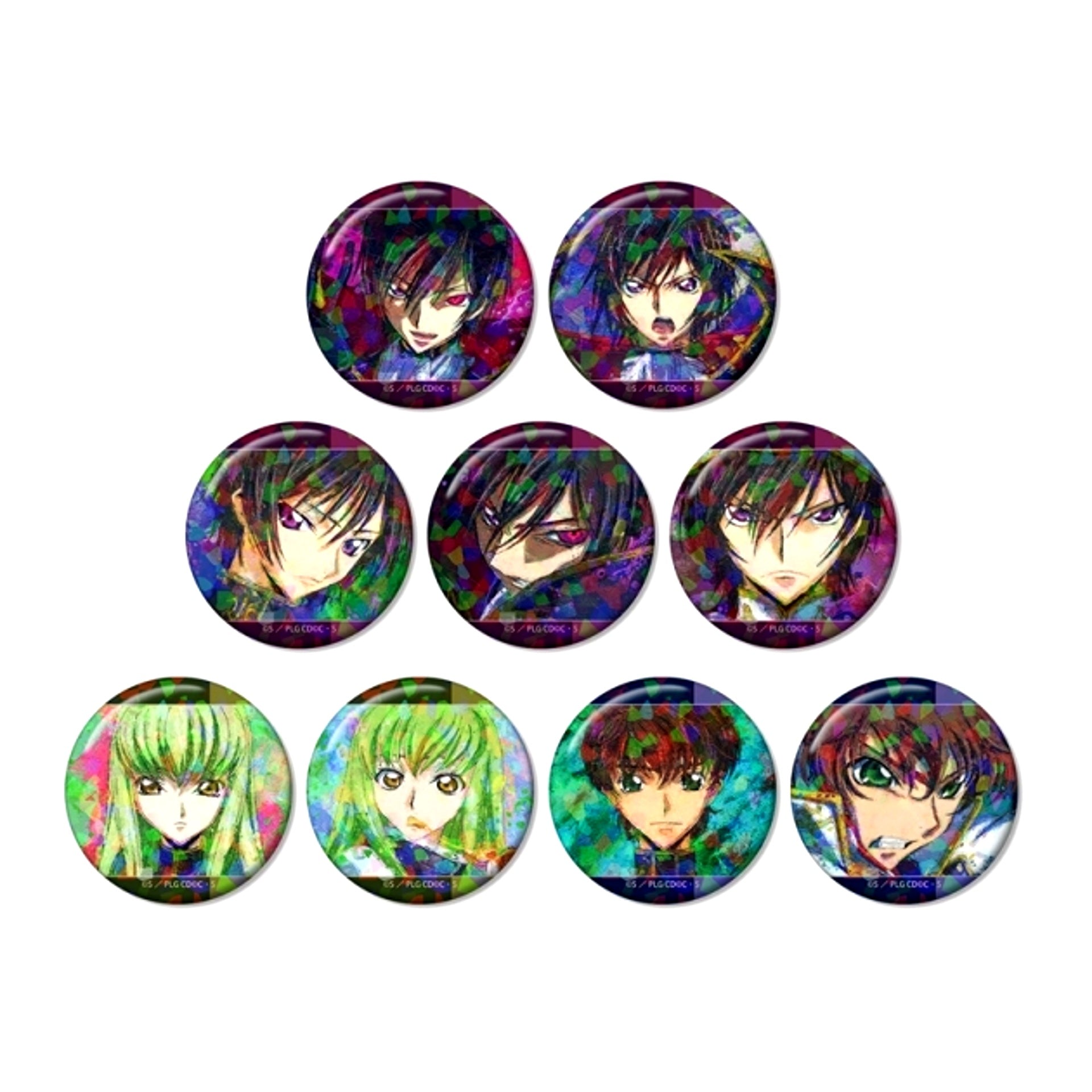 Code Geass: Lelouch of the Rebellion Trading Grunge Canvas Part 3 Hologram Button Goods - Badge with with Benefits Bonus [NEW]
