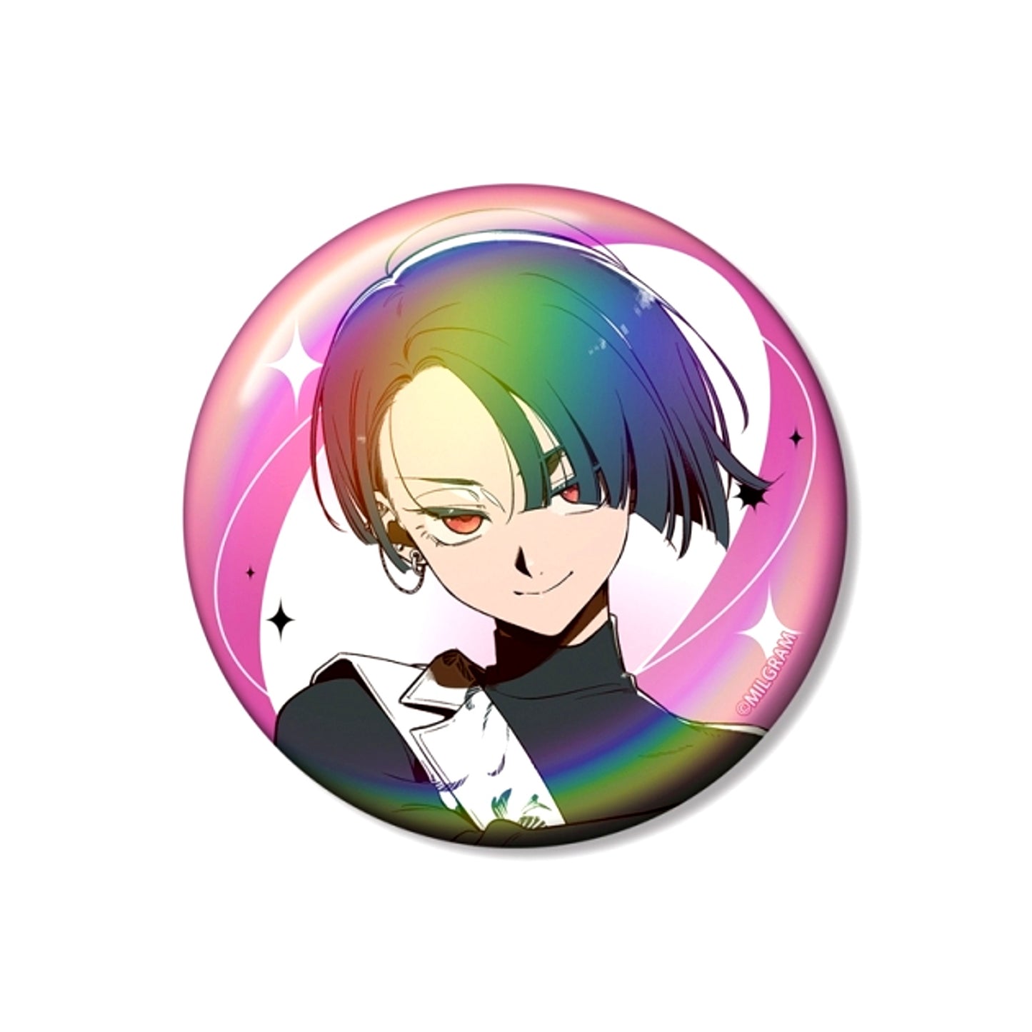 MILGRAM Shizu Illustration Kotoko Orchestra ver. 75mm Aurora Can Badge [NEW]