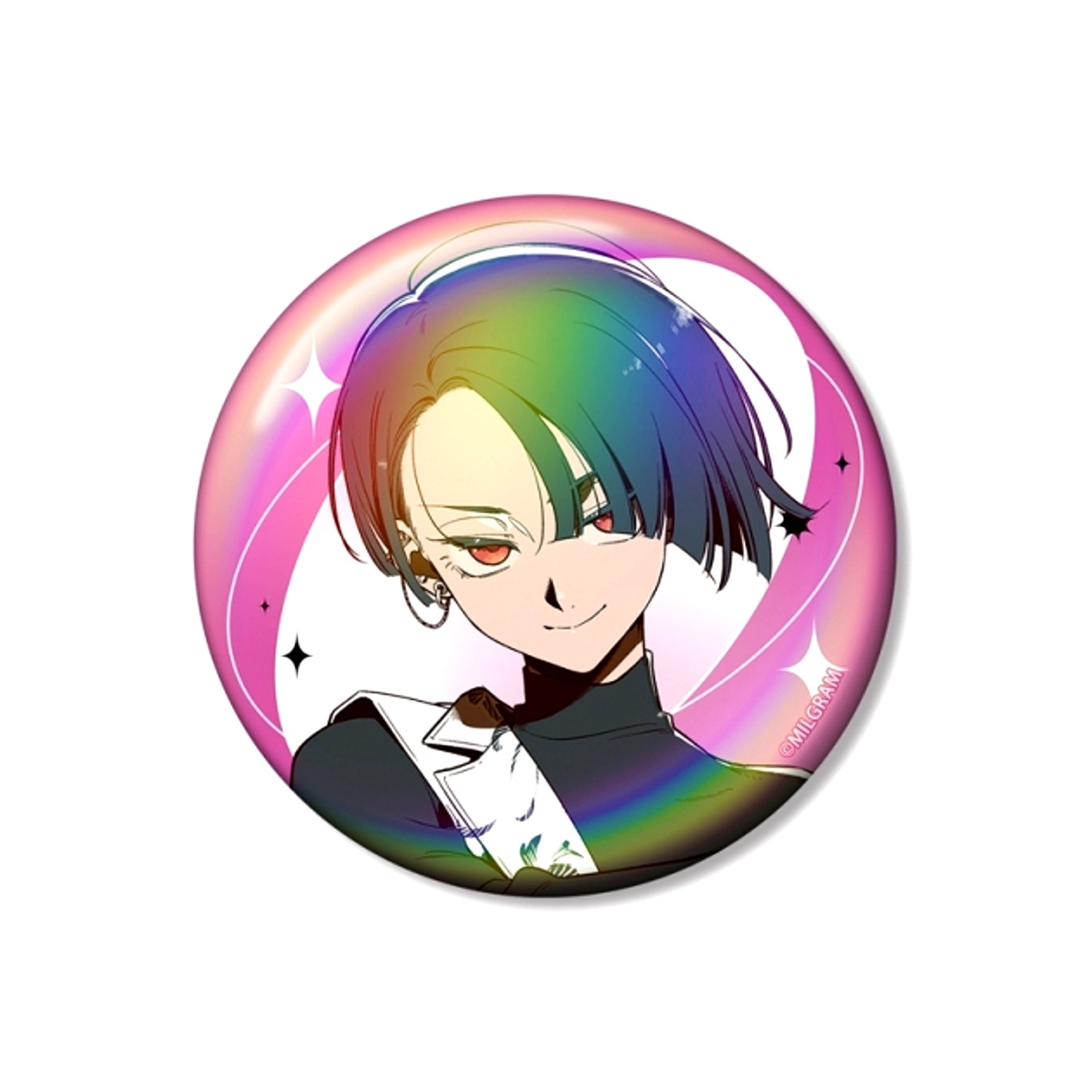 MILGRAM Shizu Illustration Kotoko Orchestra ver. 75mm Aurora Can Badge [NEW]