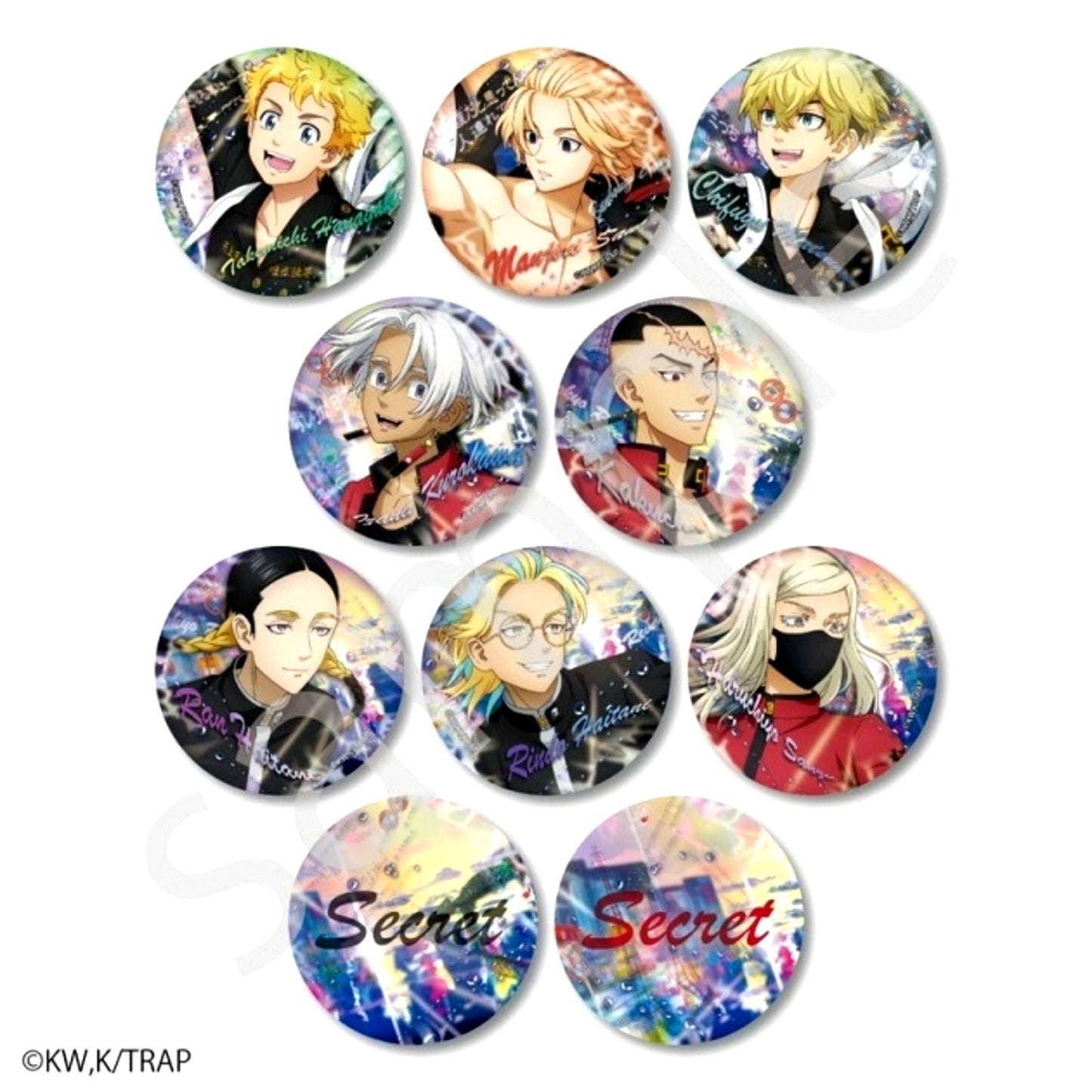 Tokyo Revengers Spring Rain Motif Newly Drawn Can Badge Random Sale [NEW]