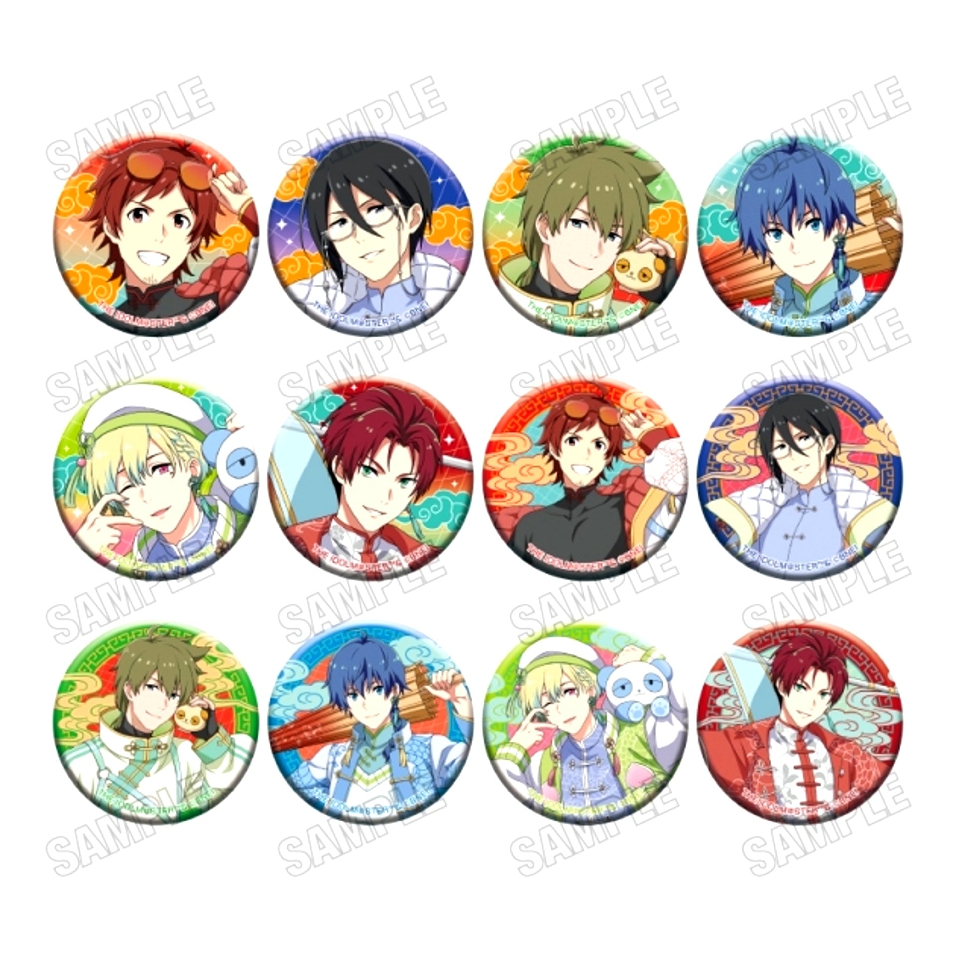 THE IDOLM@STER SideM Newly Drawn Button Collection Goods - Badge Neo China ver. [NEW]