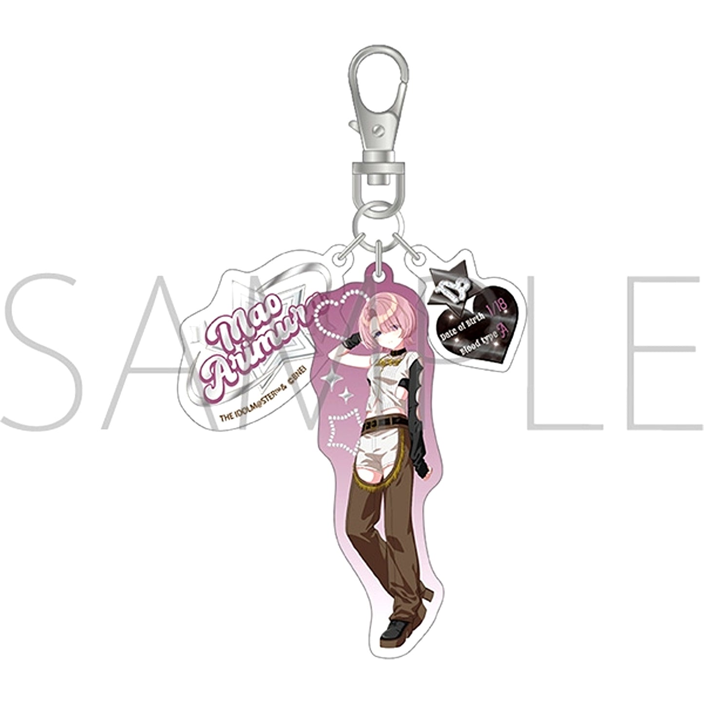 Gakuen iDOLM@STER Acrylic Key Charms / Mao Arimura ECLIPSE LIGHT Goods - Keychain [NEW]