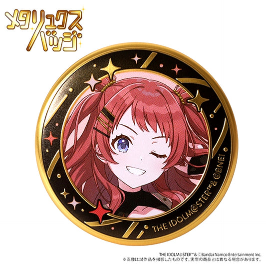 Gakuen Idolmaster Metalux Badge / Saki Hanami ECLIPSE LIGHT [NEW]