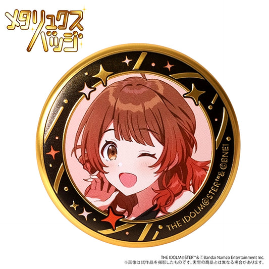Gakuen Idolmaster Metalux Badge / Ume Hanami ECLIPSE LIGHT [NEW]