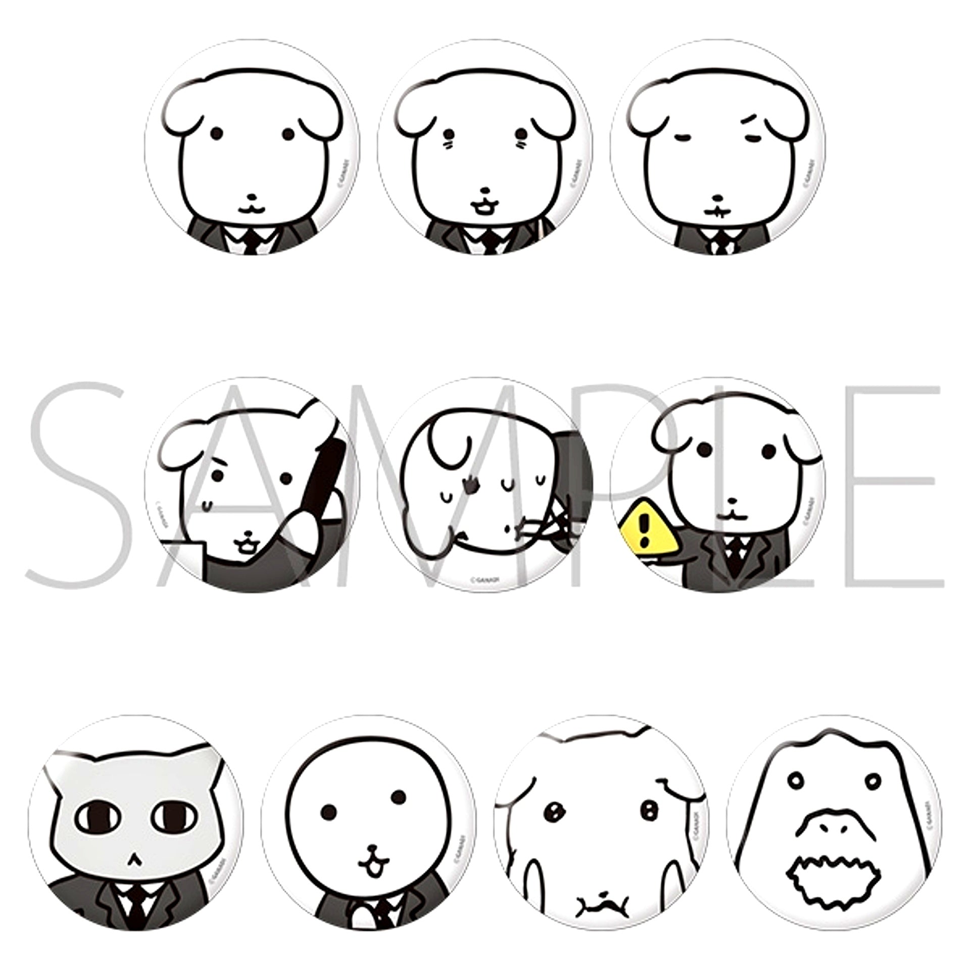 GANADI Puni Puni Can Badge Collection [NEW]
