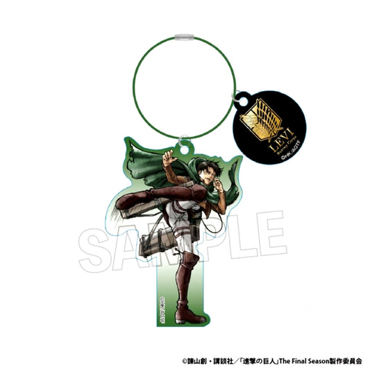 Attack on Titan Enraged!! Acrylic Hoop Charm Levi [NEW]