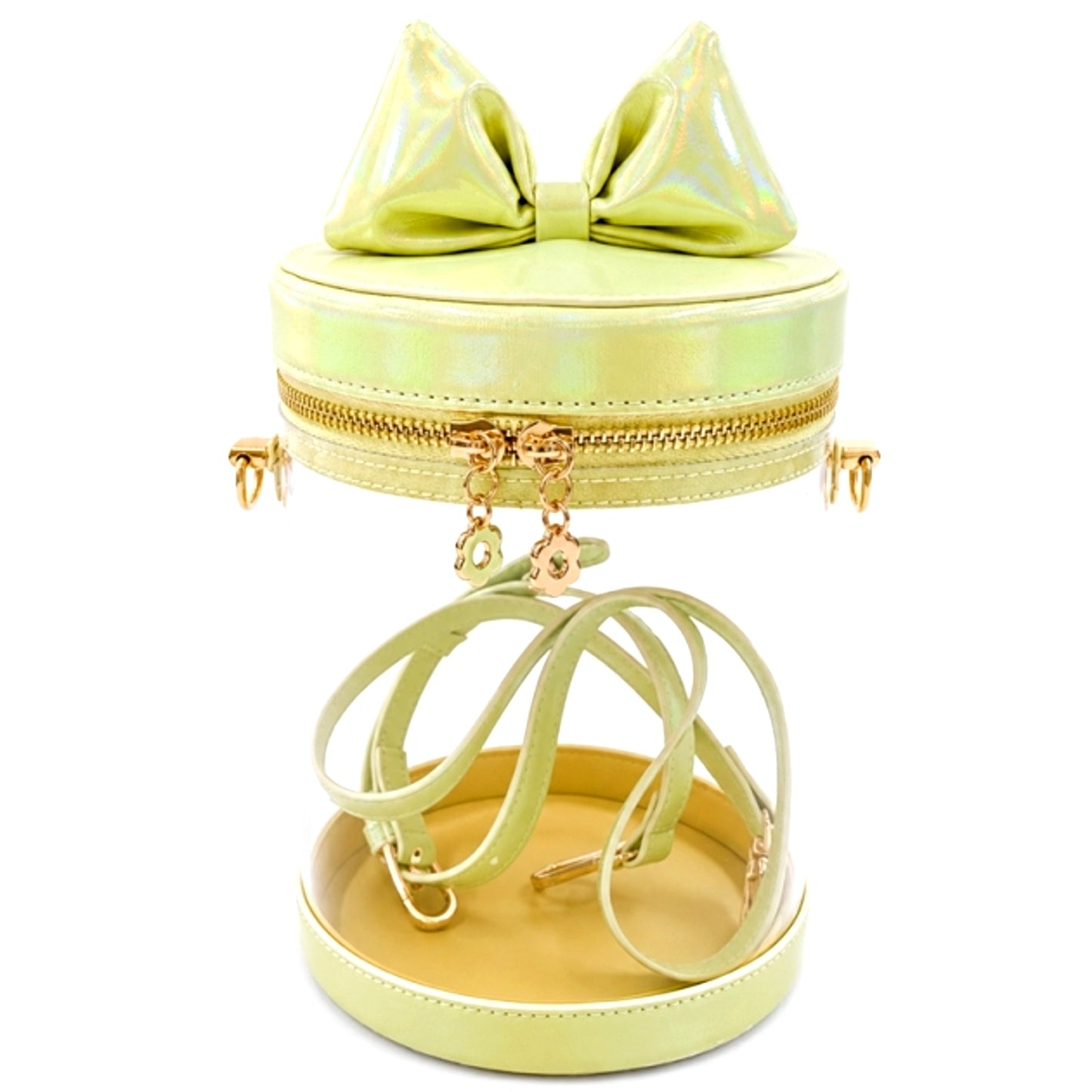 Non-Character Original Cat Ear-Style Ribbon Plush Bag Yellow (G.triGer) [NEW]