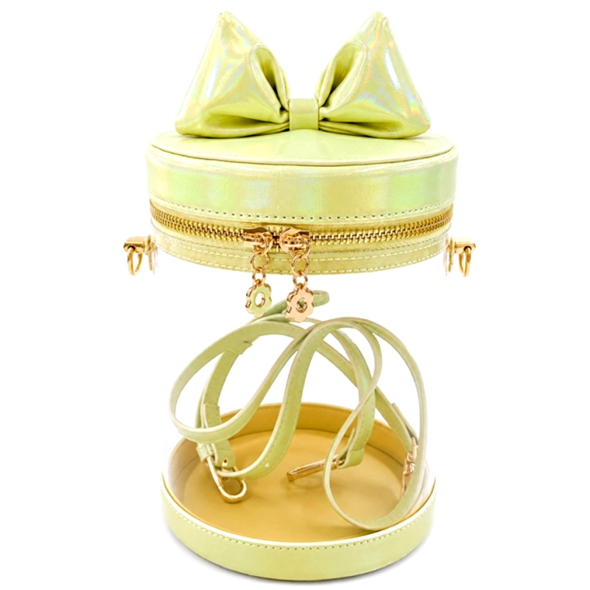 Non-Character Original Cat Ear-Style Ribbon Plush Bag Yellow (G.triGer) [NEW]