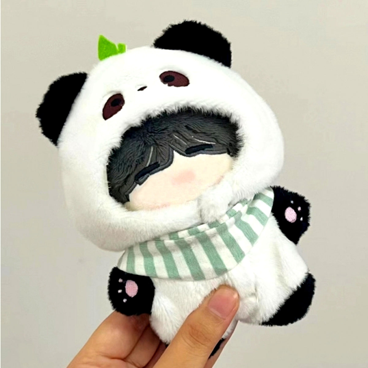Non-Character Original Animal Kigurumi with Bib for Plush Panda for 10cm (G.triGer) [NEW]