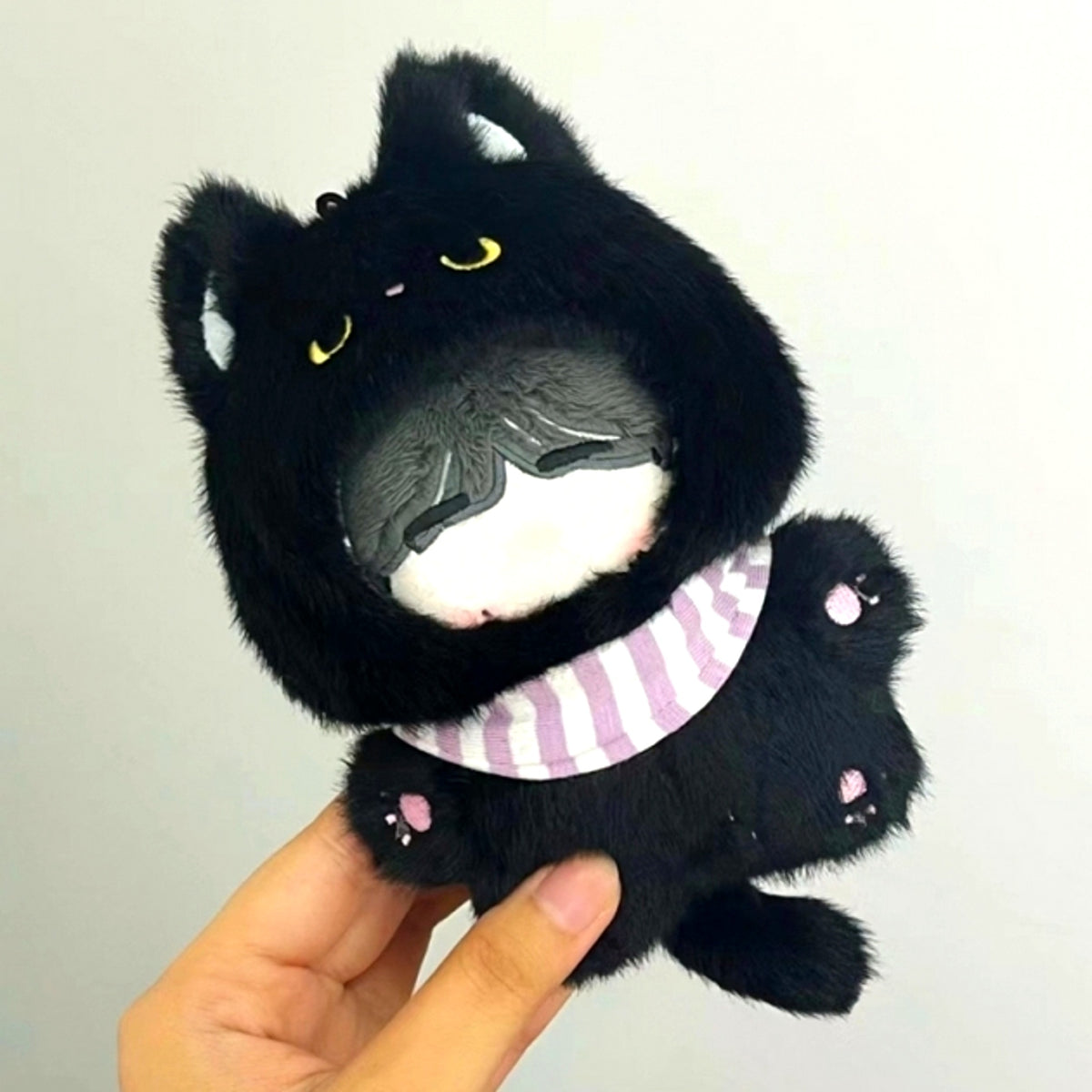 Non-Character Original Animal Kigurumi with Bib for Plush Black Cat for 10cm (G.triGer) [NEW]