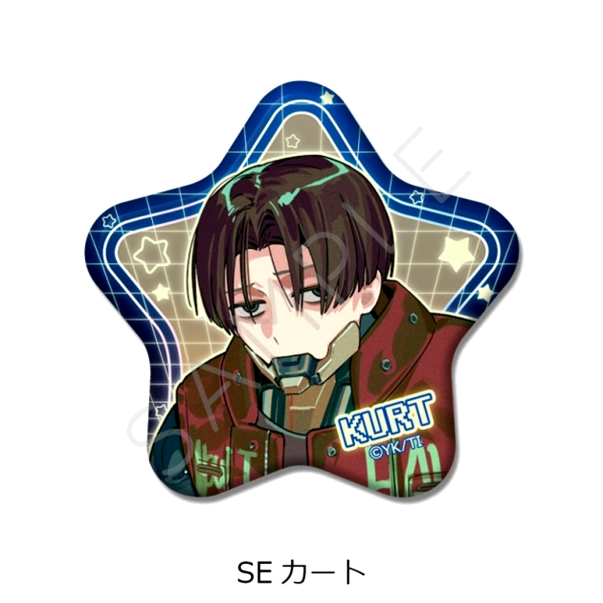 Anime Galaxy Express Milky Subway Star-Shaped Can Badge (Newly Drawn Illustration) SE (Kurt) [NEW]