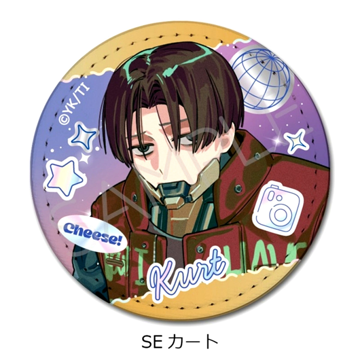 Anime Galaxy Express Milky Subway Leather Badge (Round) (Newly Drawn Illustration) SE (Kurt) [NEW]
