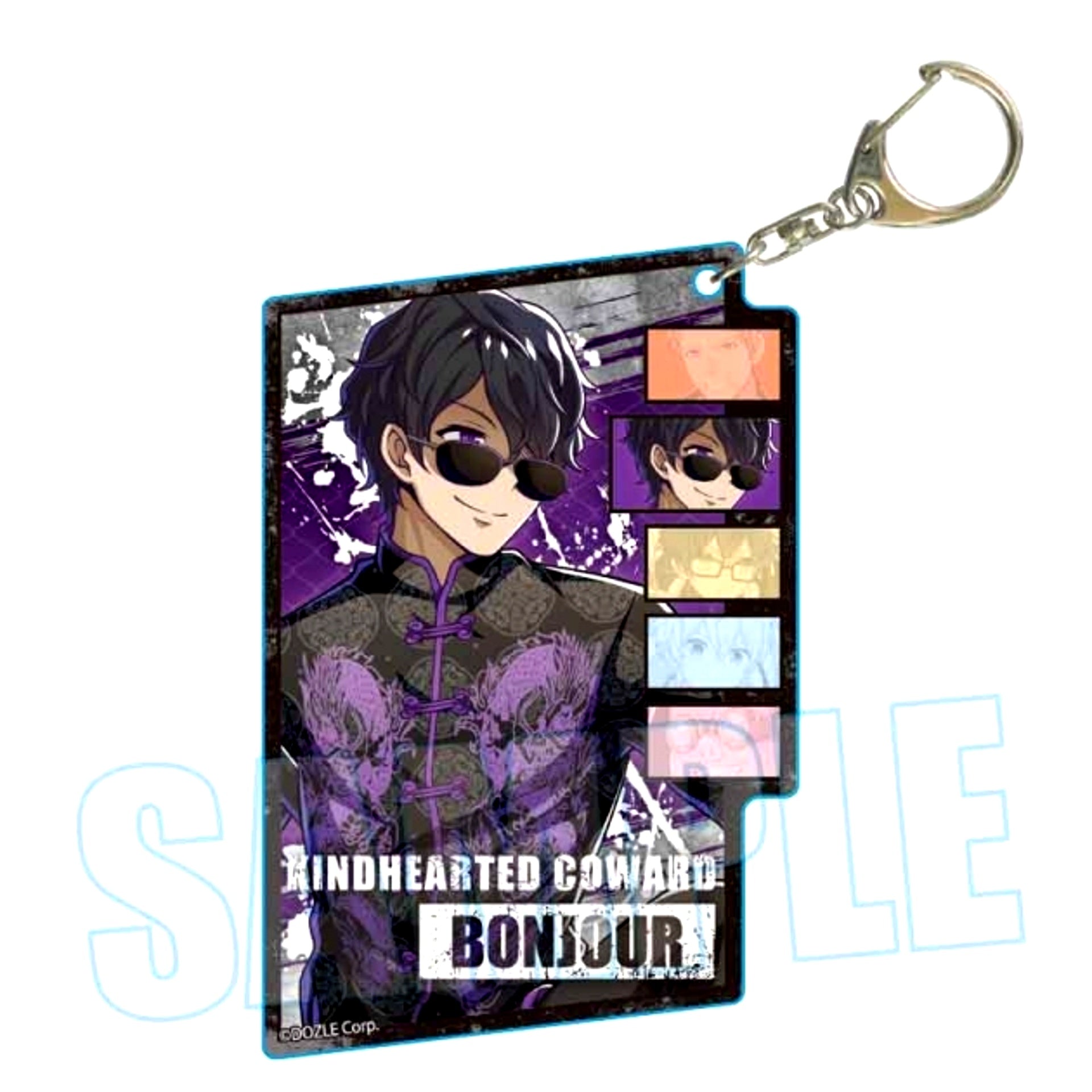 Dozle Corp. Slightly Big Acrylic Keychain Bonjyuru (Dozle Corp. Battle Mode) [NEW]