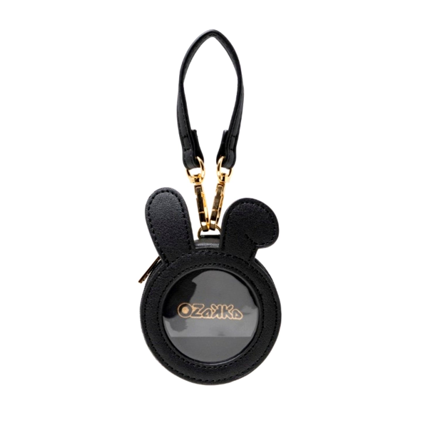 OZaKKa Bunny Ear Can Badge Case Black [NEW]