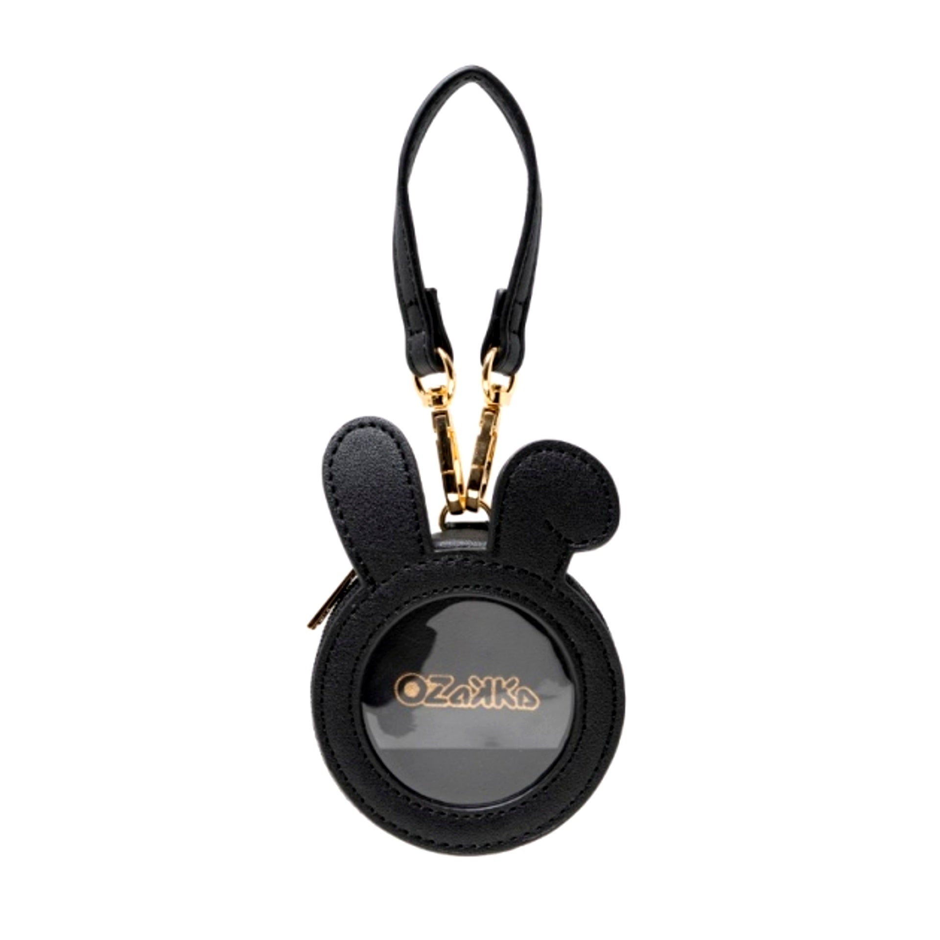 OZaKKa Bunny Ear Can Badge Case Black [NEW]