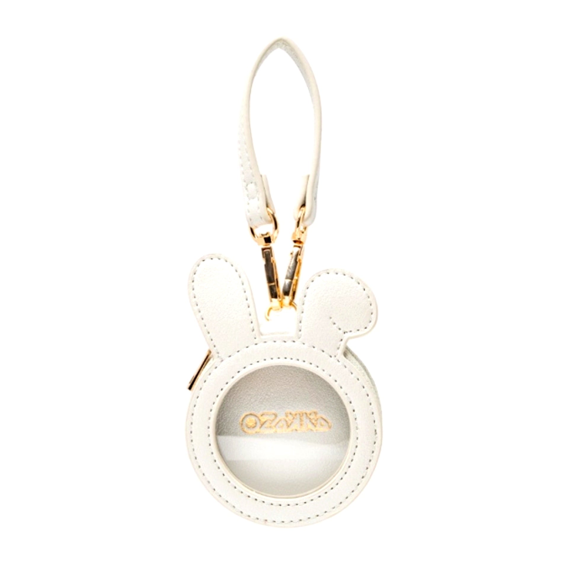 OZaKKa Bunny Ear Can Badge Case Platinum [NEW]
