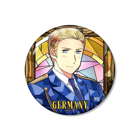 Anime Hetalia World Stars Germany Aure Glass 100mm Button Goods - Bache [NEW]