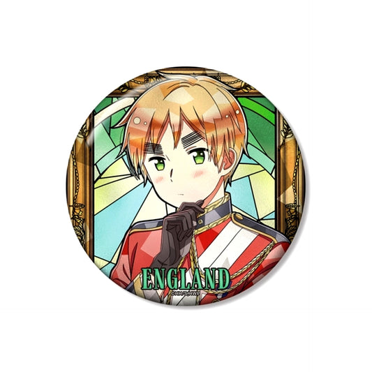 Anime Hetalia World Stars United Kingdom Aure Glass 100mm Button Goods - Badge [NEW]