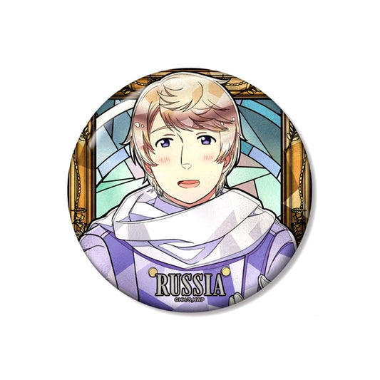Anime Hetalia World Stars Russia Aure Glass 100mm Button Goods - Badge [NEW]