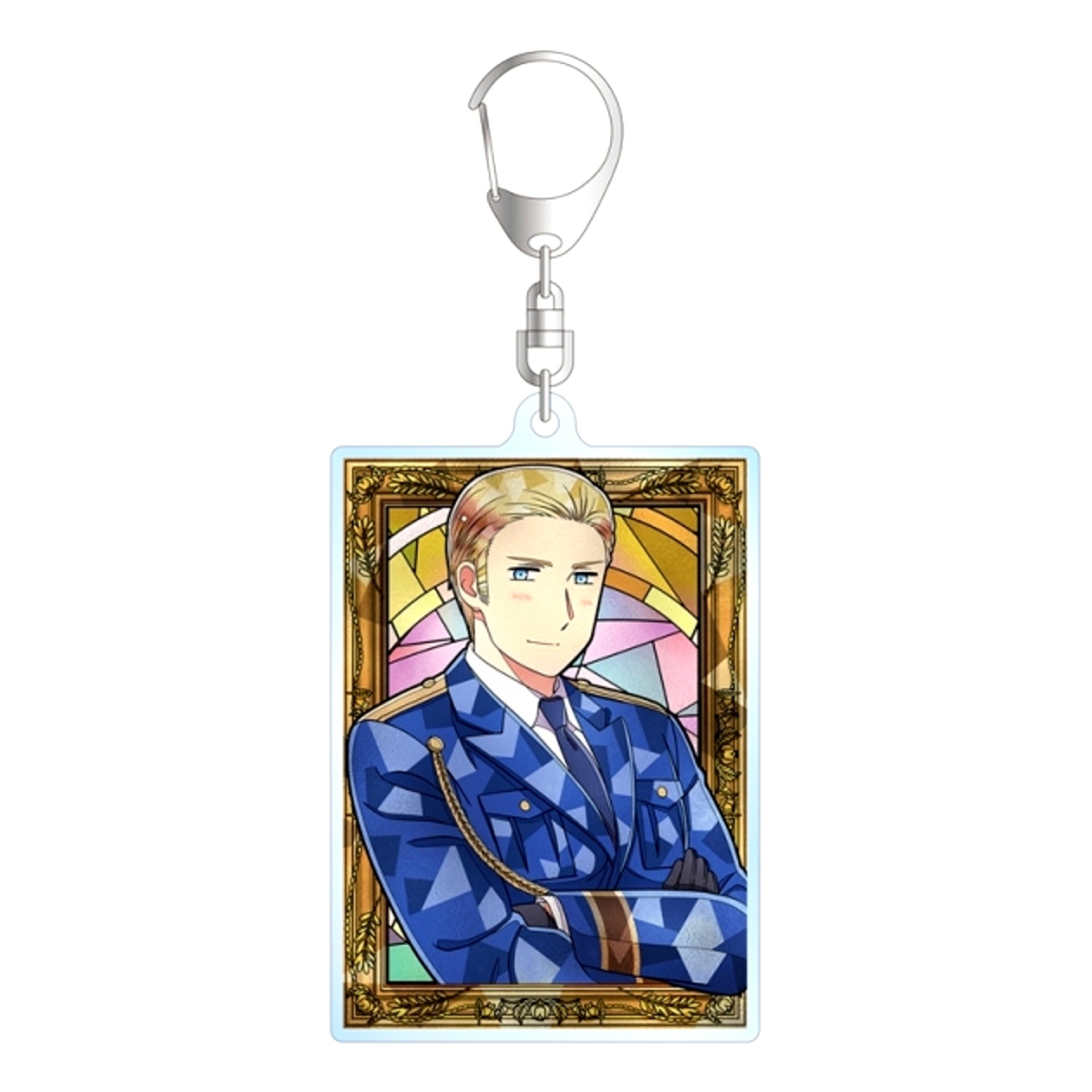 Anime Hetalia World Stars Germany Aure Glass Acrylic Keychain Goods - Keychain [NEW]