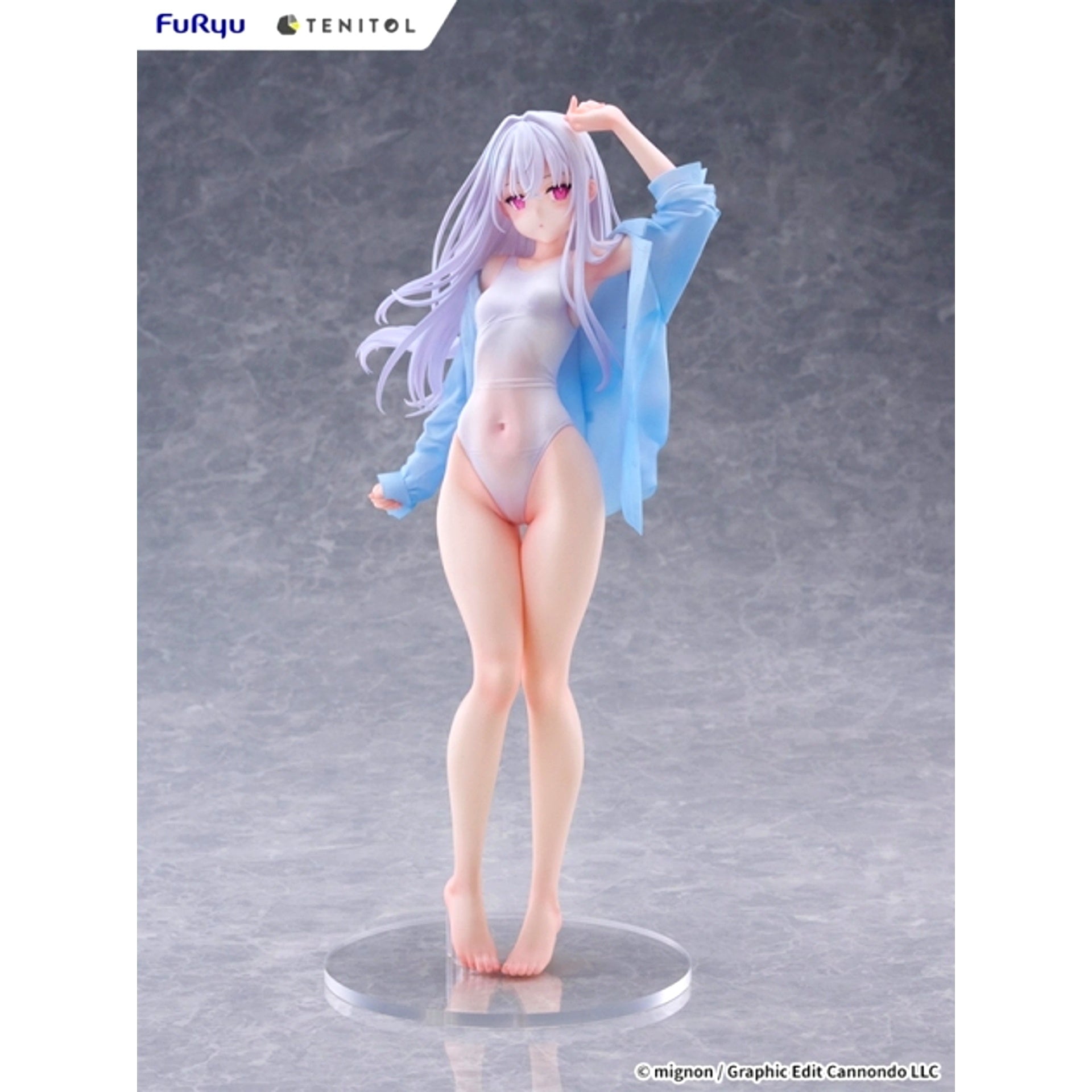 TENITOL TALL MIGNON WORKS shiro Swimsuit ver. Complete Figure [NEW]
