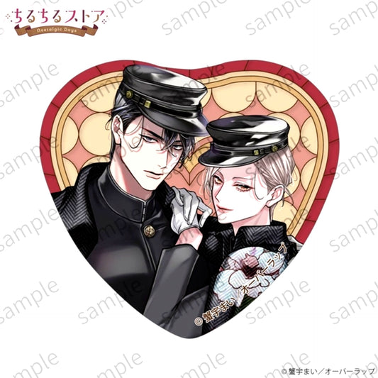 BL Award 2026 Chil Chil Store ~Nostalgic Days~ Sparkling Heart Stained Glass Can Badge (The Unattainable Flower Has Desires) Mai Kaniu [NEW]
