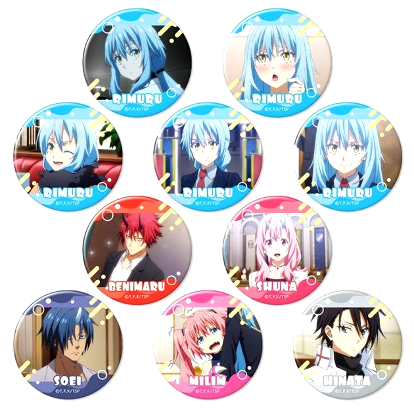 That Time I Got Reincarnated as a Slime Box of 10 Trading Can Badge Vol.2 [NEW]