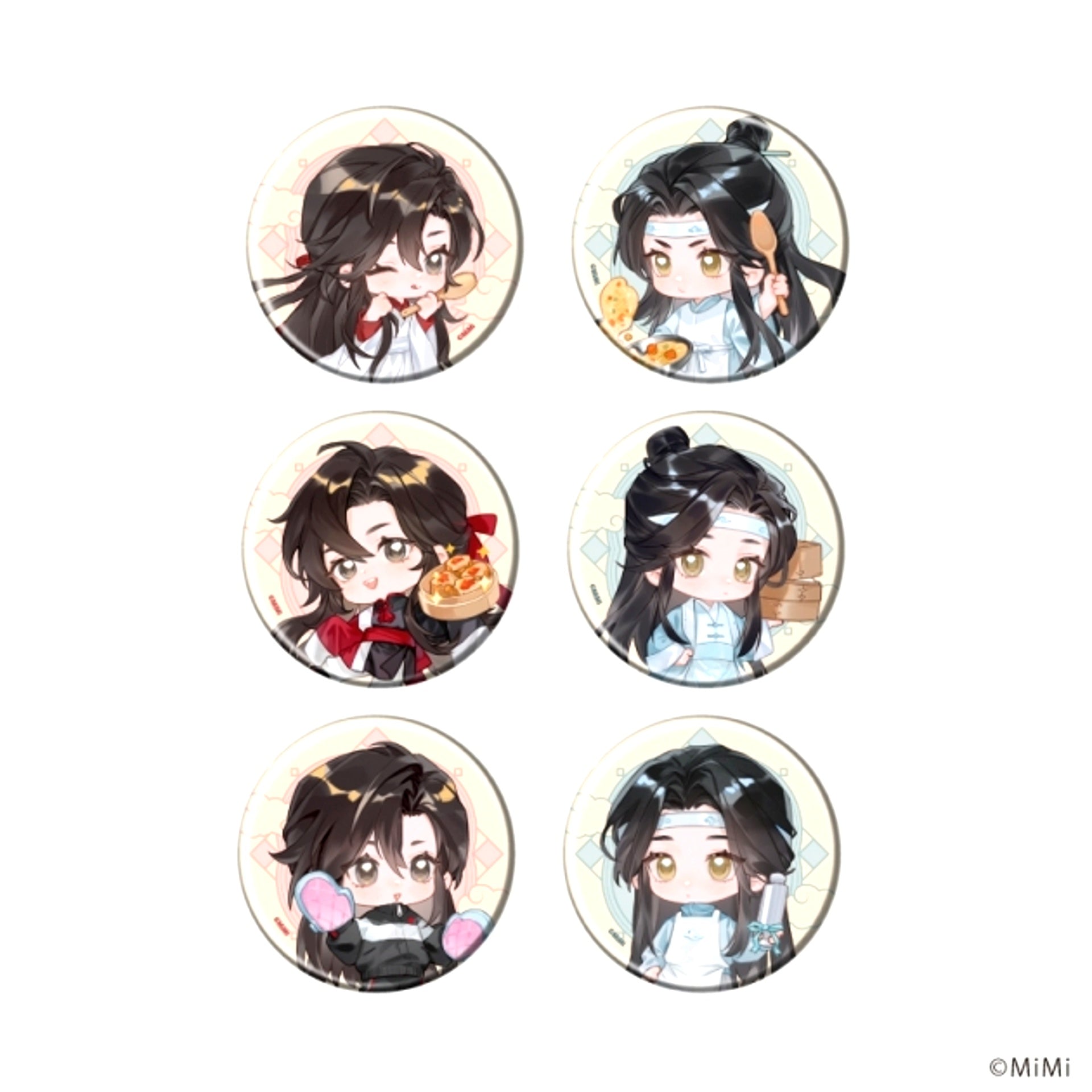 Epic Fantasy Radio Drama The Master of Diabolism Can Badge 06 / Blind (All 6 Types) (Mini Character Illustration) [NEW]