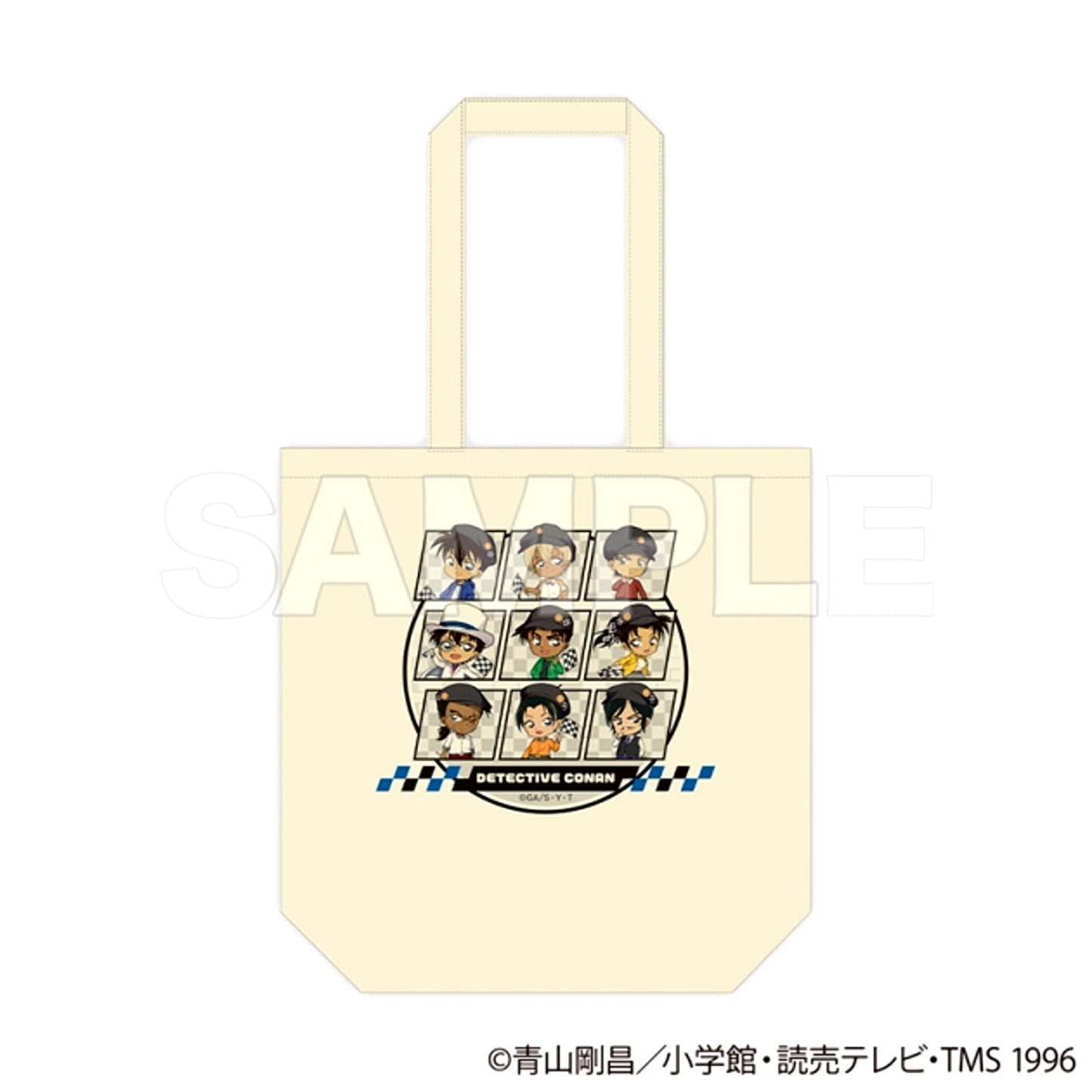 Detective Conan Tote Bag Checkered Flag (2) (Reissue) [NEW]