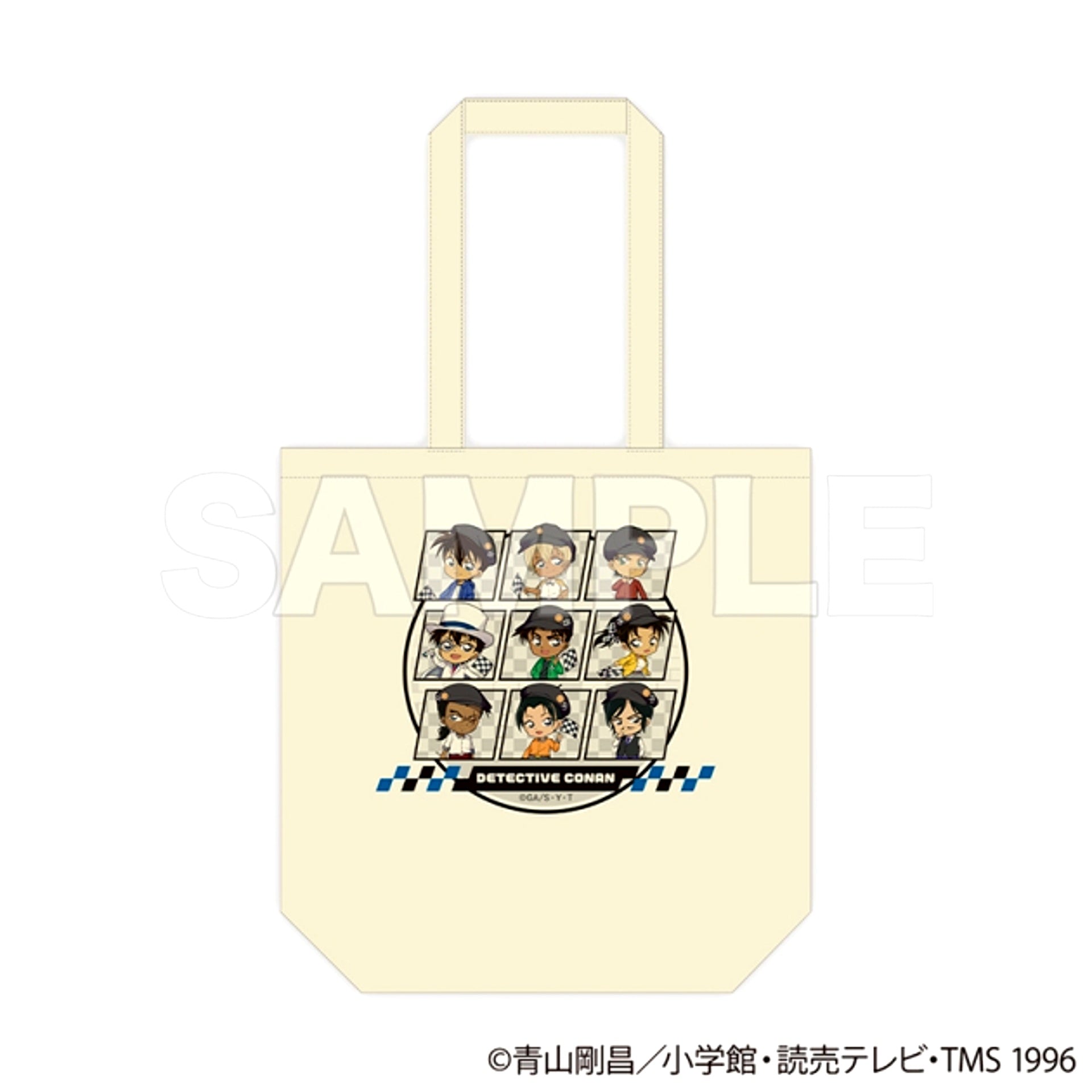 Detective Conan Tote Bag Checkered Flag (2) (Reissue) [NEW]
