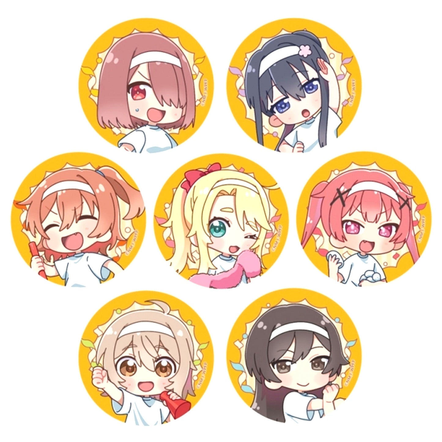 Wataten!: An Angel Flew Down to Me Precious Friends Trading Can Badge (Mini Character / Sports Day) [NEW]