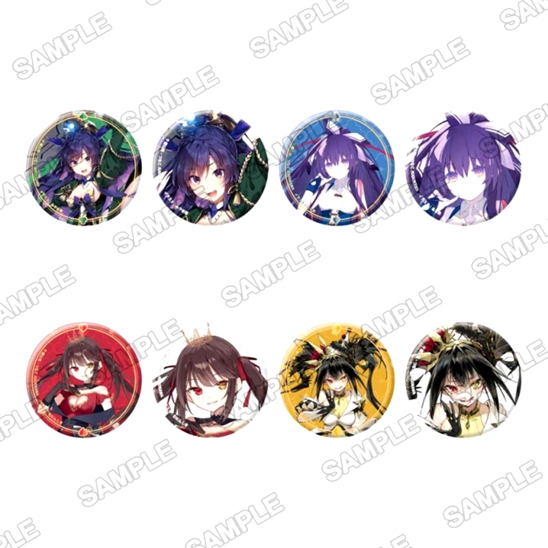 Date A Live KADOMIX Trading Can Badge [NEW]
