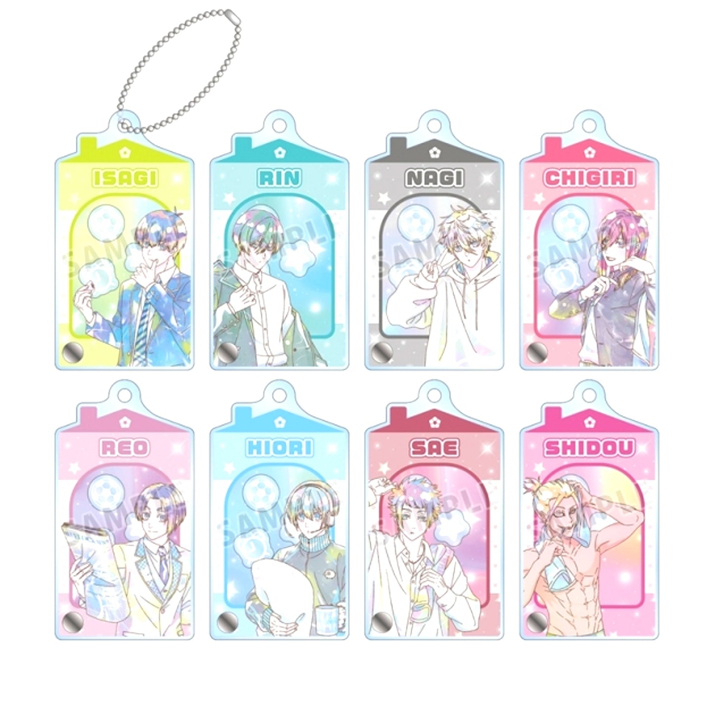 TV Anime Blue Lock Newly Drawn Morning Routine ver. Trading Ani-Art KAWAII label Frame Acrylic Charm with Parts [NEW]