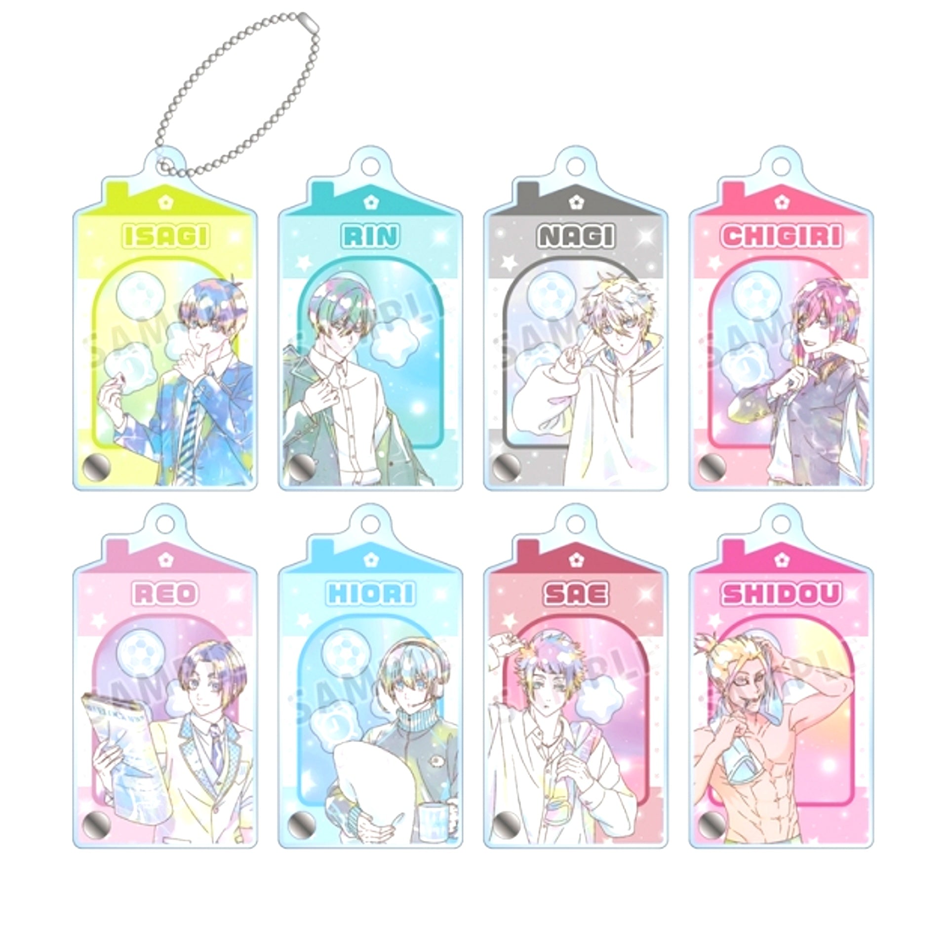 TV Anime Blue Lock Newly Drawn Morning Routine ver. Trading Ani-Art KAWAII label Frame Acrylic Charm with Parts [NEW]