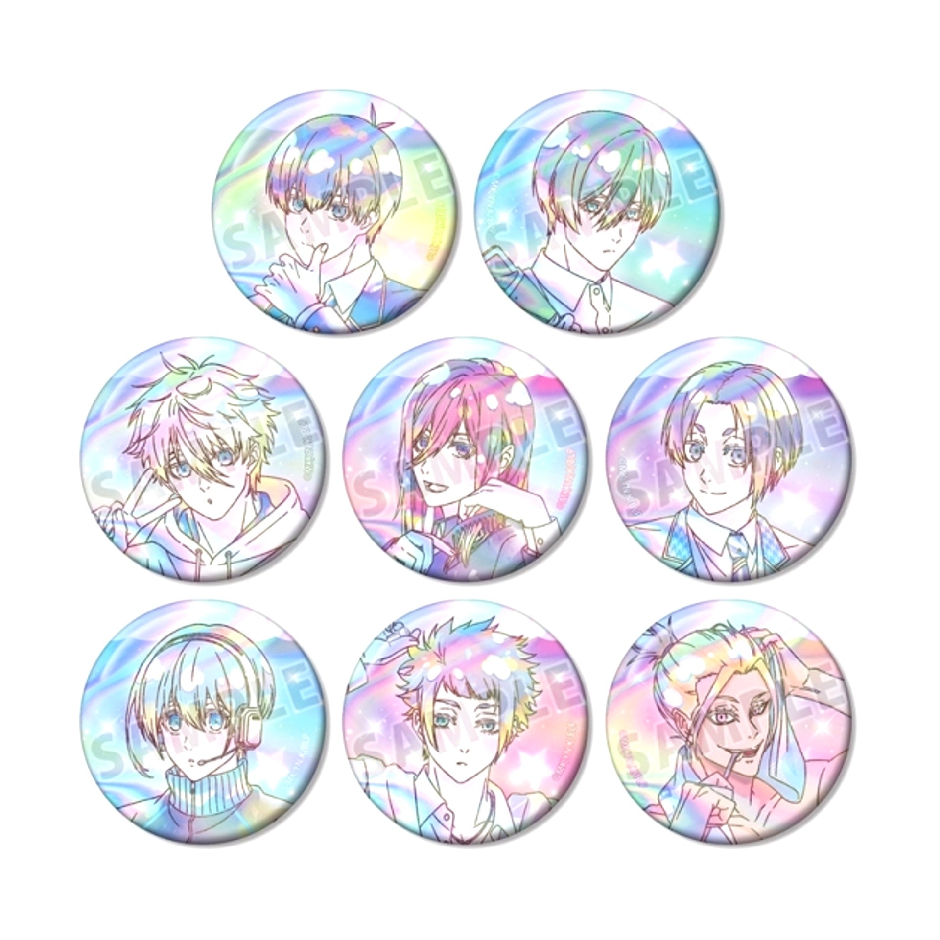 TV Anime Blue Lock Newly Drawn Morning Routine ver. Trading Ani-Art KAWAII label Aurora Can Badge [NEW]