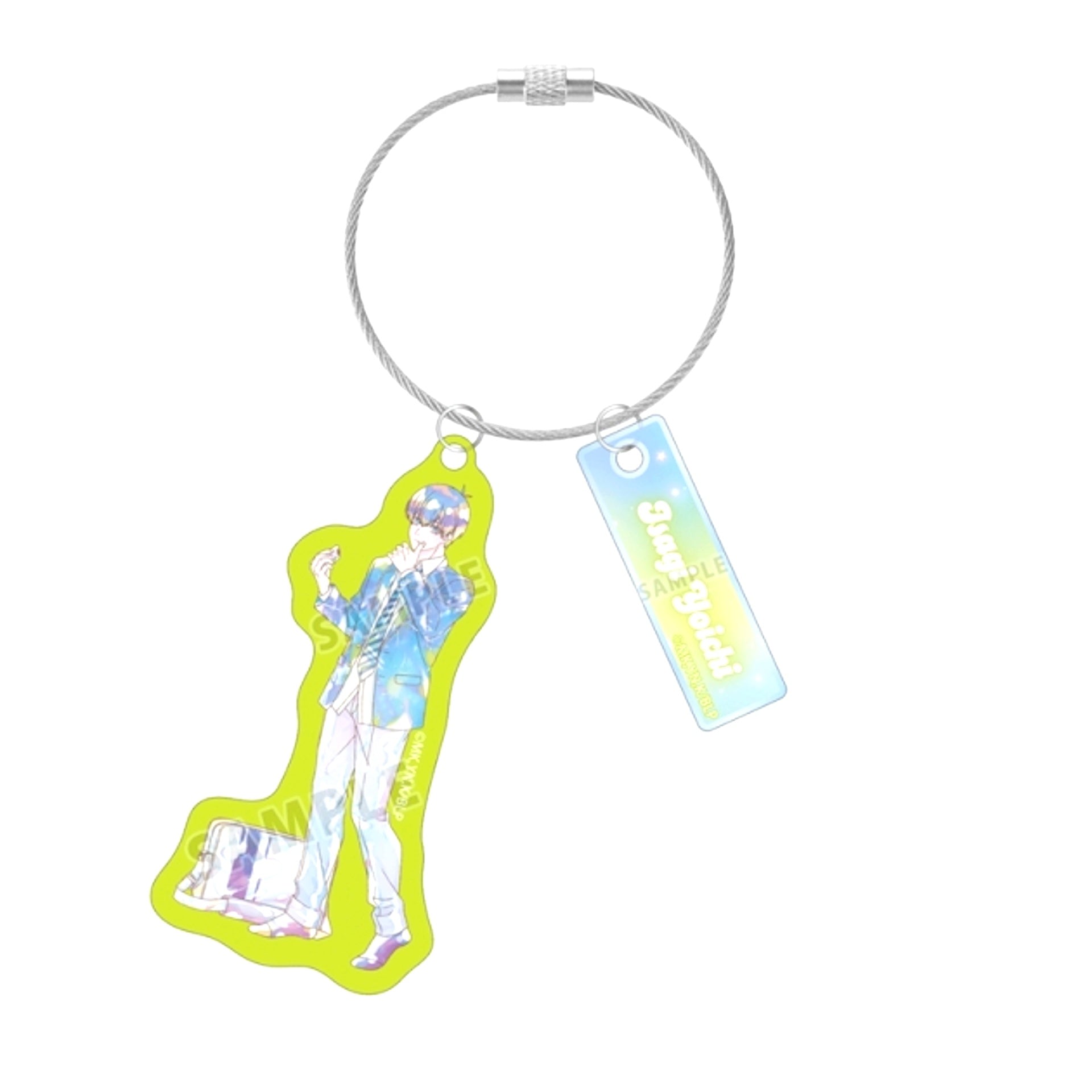 TV Anime Blue Lock Newly Drawn Yoichi Isagi Morning Routine ver. Ani-Art KAWAII label Double Wire BIG Acrylic Keychain [NEW]