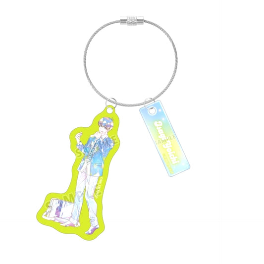 TV Anime Blue Lock Newly Drawn Yoichi Isagi Morning Routine ver. Ani-Art KAWAII label Double Wire BIG Acrylic Keychain [NEW]