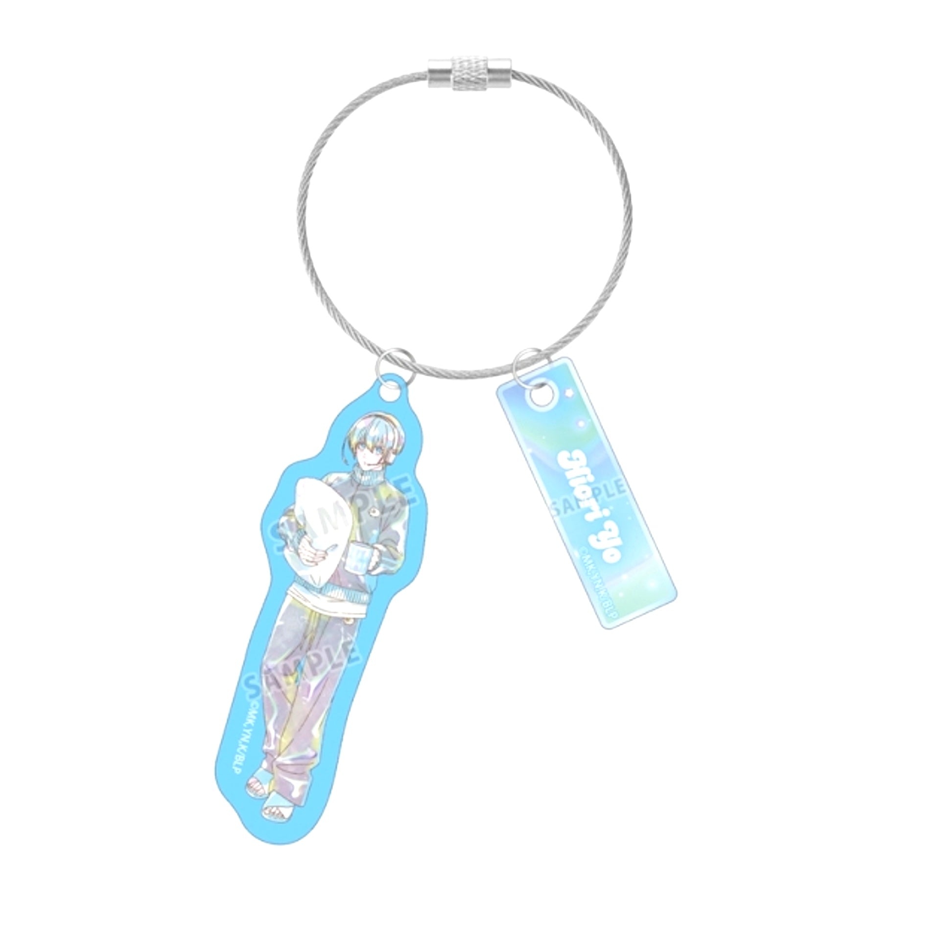 TV Anime Blue Lock Newly Drawn Yo Hiori Morning Routine ver. Ani-Art KAWAII label Double Wire BIG Acrylic Keychain [NEW]