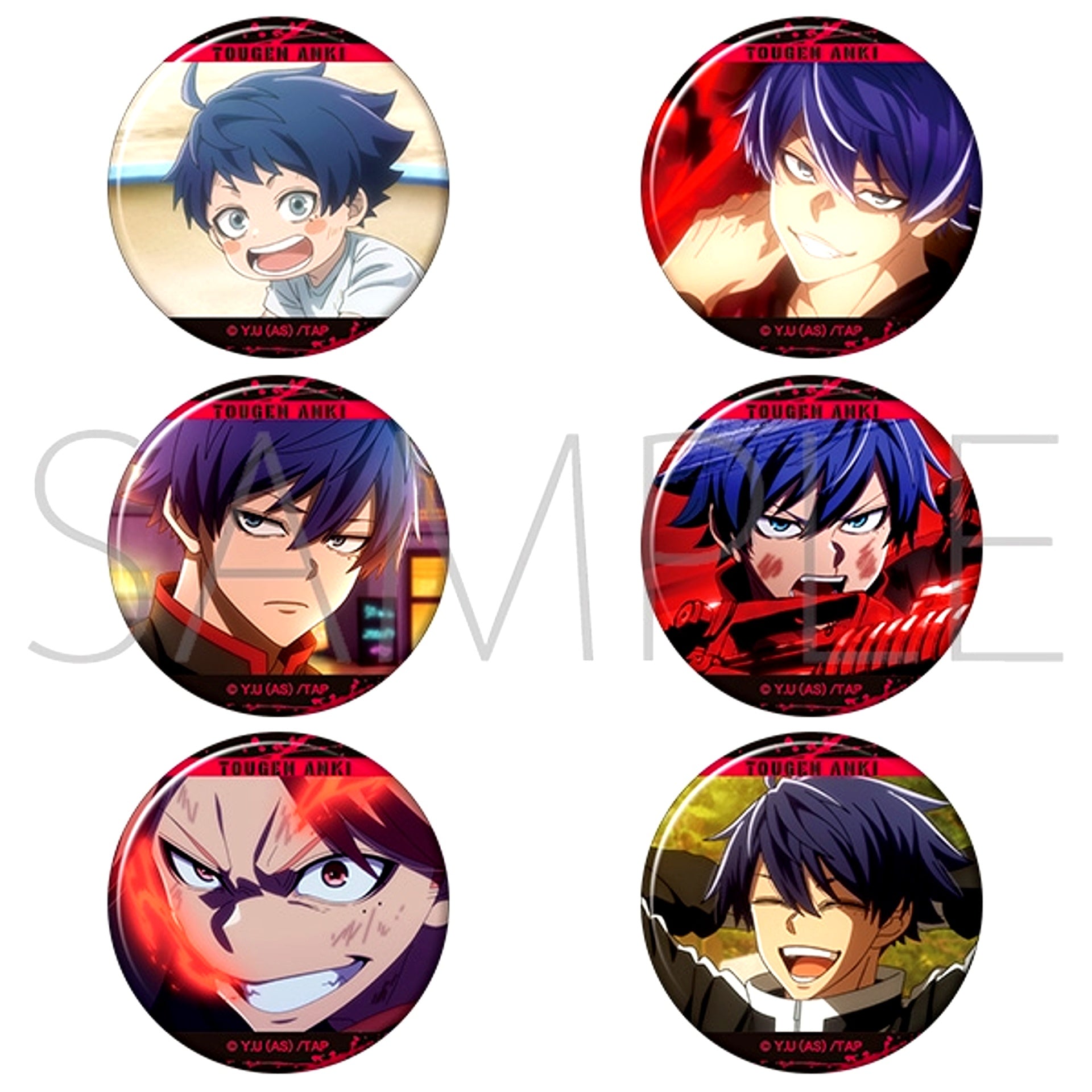 Togen Anki: Dark Demon of Paradise Favorite Character Badge Collection / Shiki Ichinose BOX Goods - Bache [NEW]