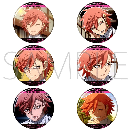 Togen Anki: Dark Demon of Paradise Favorite Character Badge Collection / Kyoya Oiranzaka BOX Goods - Bache [NEW]