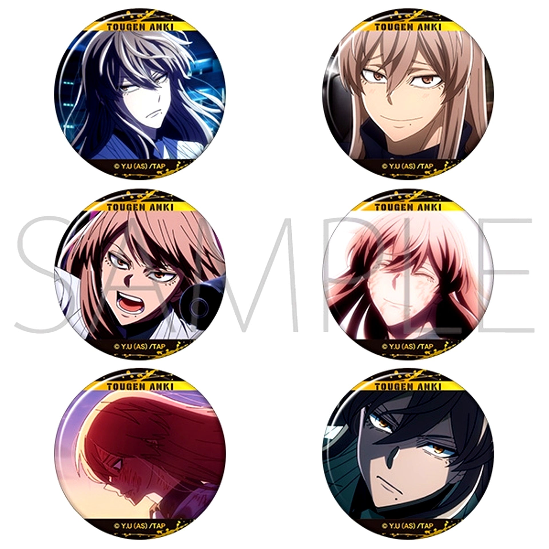 Tougen Anki Favorite Character Badge Collection / Shinmon Momodera BOX [NEW]