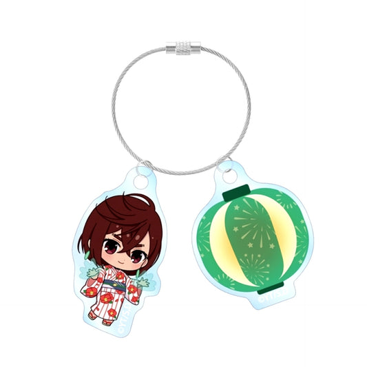 Dandadan Momo (Psychic Power) Chibi Character Summer Festival ver. Double Wire Acrylic Keychain [NEW]