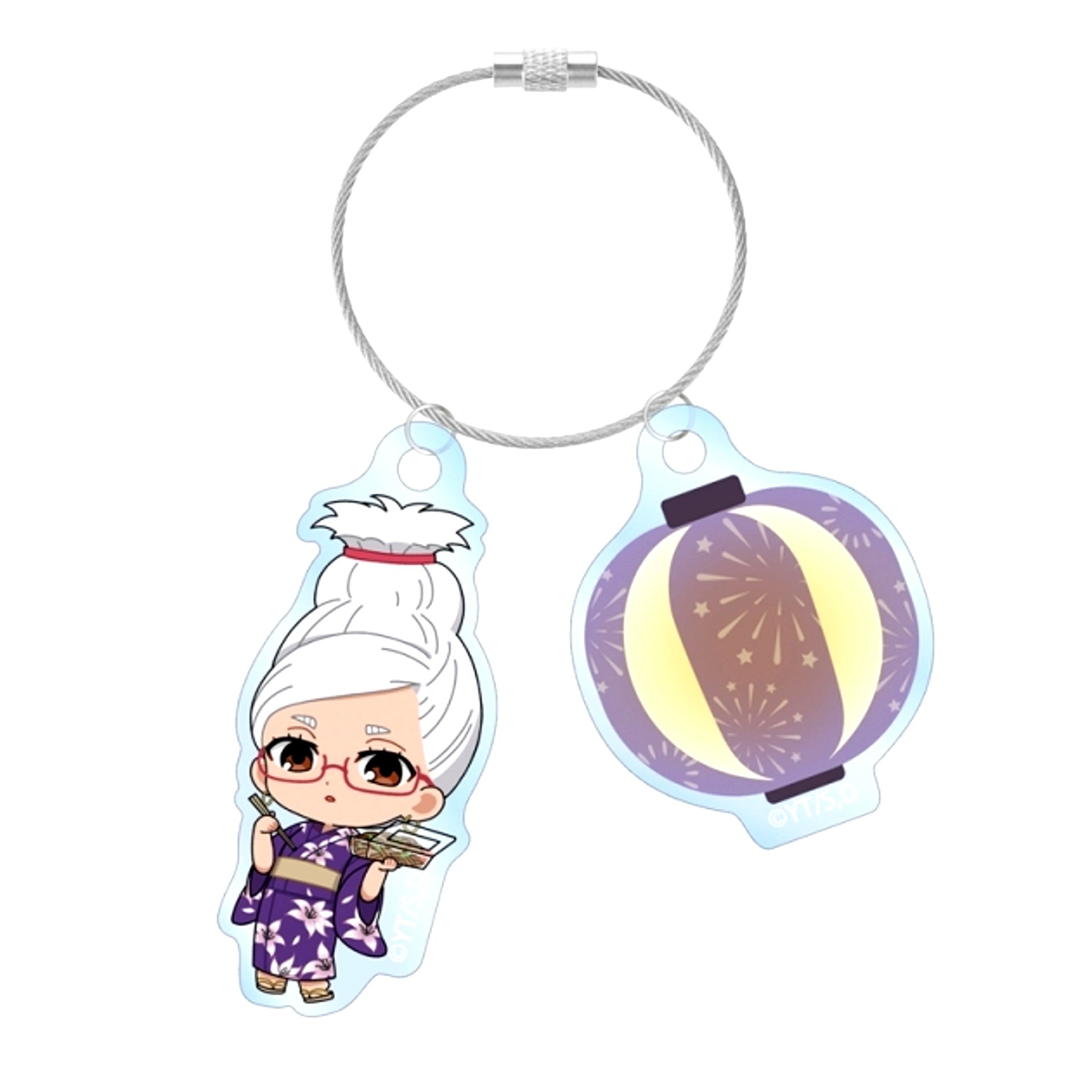 TV Anime DAN DA DAN Seiko Chibi Character Summer Festival ver. Double Wire Acrylic Keychain [NEW]