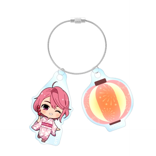 TV Anime DAN DA DAN Aira Chibi Character Summer Festival ver. Double Wire Acrylic Keychain [NEW]