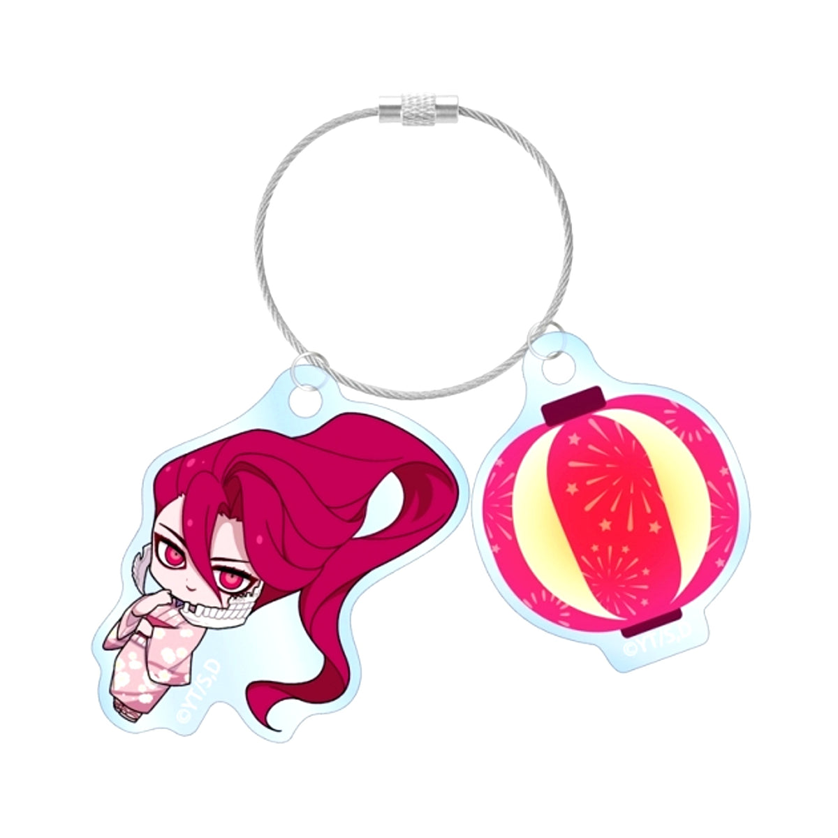 TV Anime DAN DA DAN Aira (Transformation) Chibi Character Summer Festival ver. Double Wire Acrylic Keychain [NEW]