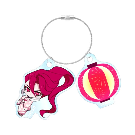 TV Anime DAN DA DAN Aira (Transformation) Chibi Character Summer Festival ver. Double Wire Acrylic Keychain [NEW]